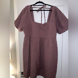 Madewell floral printed puff-sleeve mini dress NWT